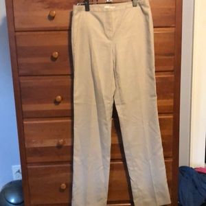 Tahari tan slacks size 4.
